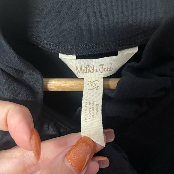 Matilda Jane “All Is Calm” soft jersey stretch ruffle trimmed snap front jacket - Picture 5 of 5